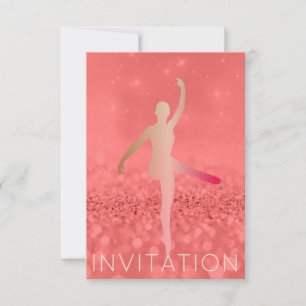 Convite Ballroom Modern Dancer Piruette Pink Blush Foxier