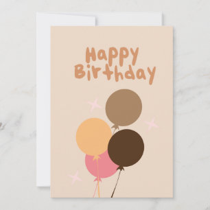 Convite Balões Boêmios Aniversário Letreiro à Mão