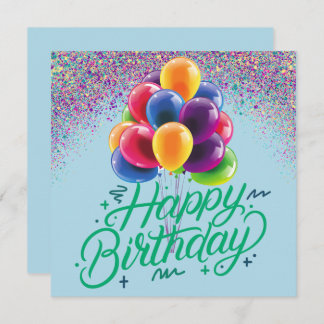 Convite Balões & Confetes