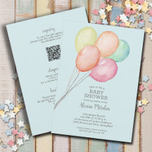 Balões de Aquarela Garoto Bebê Tudo Em Um Chá