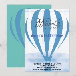 Convite Balões de festas de mel para o seu primeiro aniver