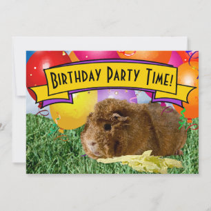 Convite Balões de Porcos para Festa de aniversário de 5 