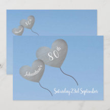 Balões de prata numa Festa de aniversário azul-80