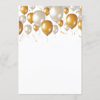 Convite Balões do aniversário da celebração
