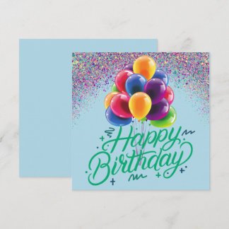 Convite Balões e Confetti