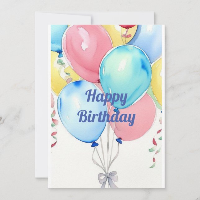 Convite Balões Festivos (Frente)