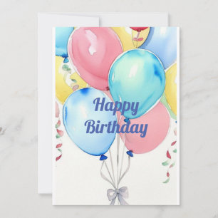 Convite Balões Festivos