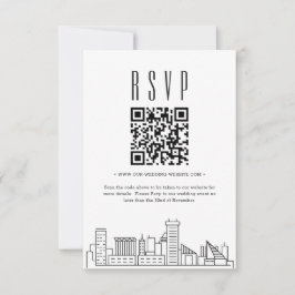 Convite Baltimore Wedding Código QR RSVP