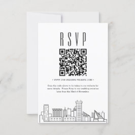 Convite Baltimore Wedding Código QR RSVP