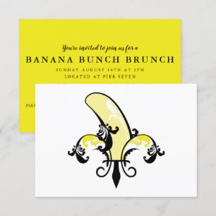 Convite banana fleur de lis