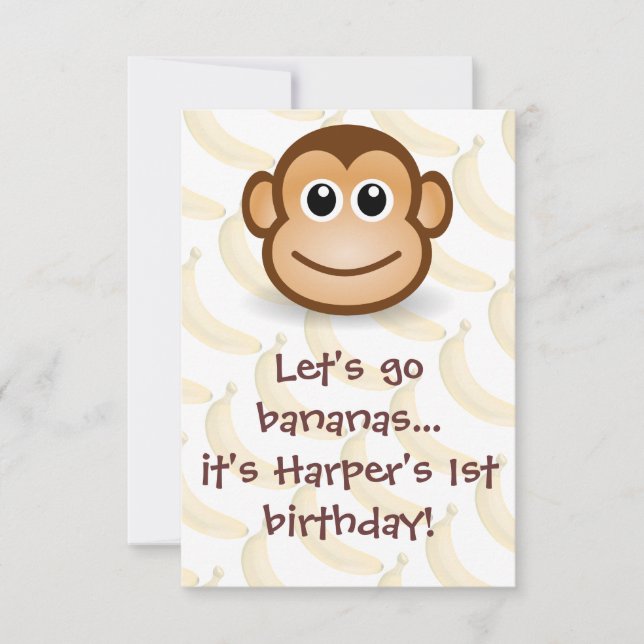 Convite Bananas de Vamos (Frente)