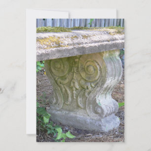 Convite Banco antigo do jardim