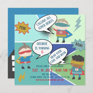 Convite Banda desenhada de Super Herói, Convocação para Cr