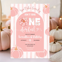 Bandas Brancas Rosa Pumpkin Onederfull Birthday