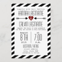 Bandas de Casamento Pretas e Brancas - Coração Ver