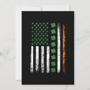 Convite Bandeira Americana com Dia de São Patrício de Sham