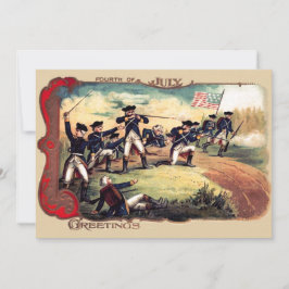 Convite Bandeira Americana da Batalha da Guerra Revolucion