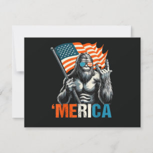 Convite Bandeira Americana da Rocha Bigfoot Merica