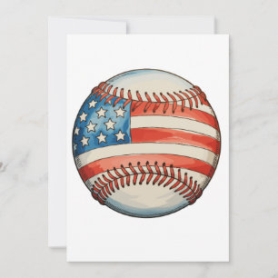 Convite Bandeira Americana de Beisebol Aniversário de 250
