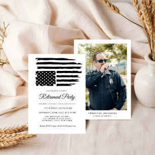 Convite Bandeira Americana de Foto Personalizada de Aposen
