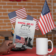 Bandeira Americana e Botas Festa de Despedida| Mil