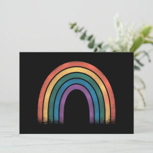 Convite Bandeira Arco-Íris LGBTQ Orgulho Gay Conscientizaç