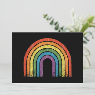 Convite Bandeira Arco-Íris LGBTQ Orgulho Gay Conscientizaç