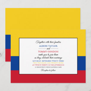 Convite Bandeira colombiana, Bandeira do Casamento Colômbi