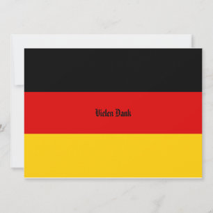 Convite Bandeira da Alemanha Schwarz Rot Gold Personalizad