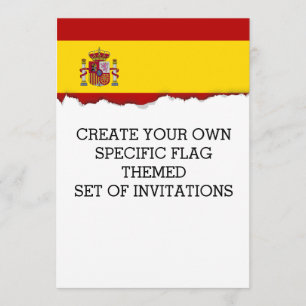 Convite Bandeira da Espanha