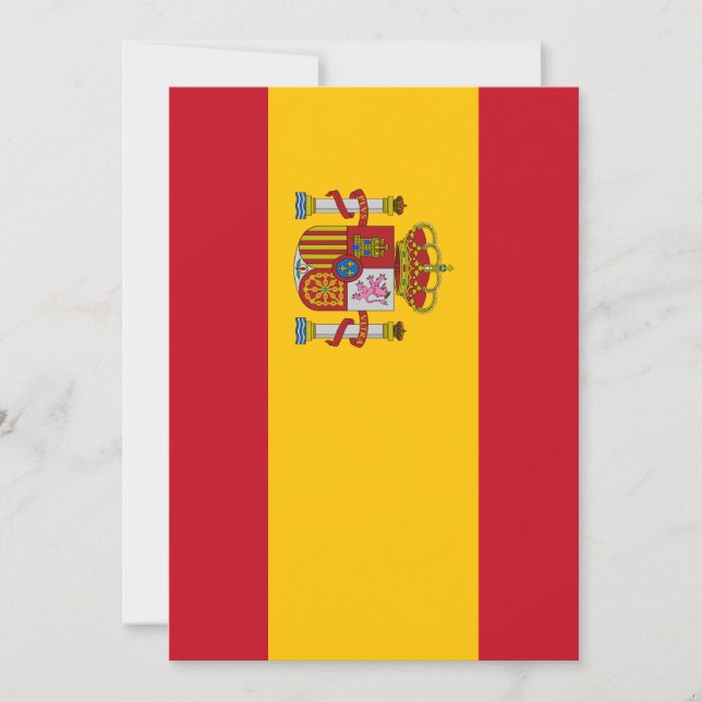 Convite bandeira da Espanha (Frente)