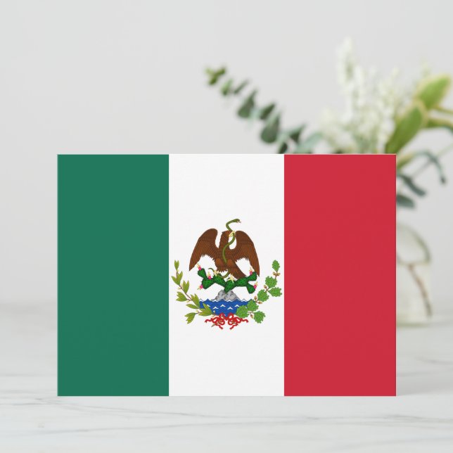 Convite Bandeira da República Mexicana: 1824-1835, Papais  (Em pé/Frente)