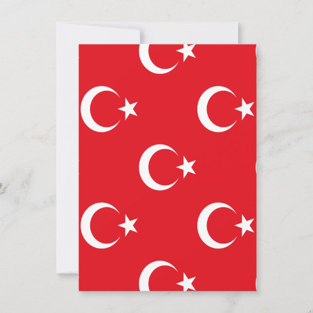 Convite Bandeira da Turquia (Frente)
