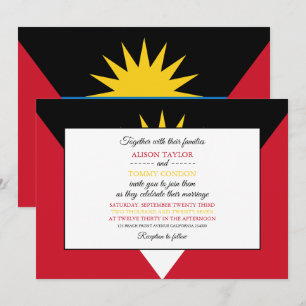 Convite Bandeira de Antígua e Barbuda, Casamento de Antígu