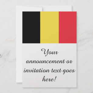Convite Bandeira de Bélgica