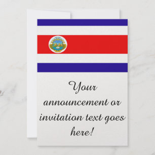 Convite Bandeira de Costa Rica