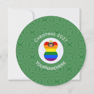 Convite Bandeira de Natal do Orgulho Gay Anjo de Pele More