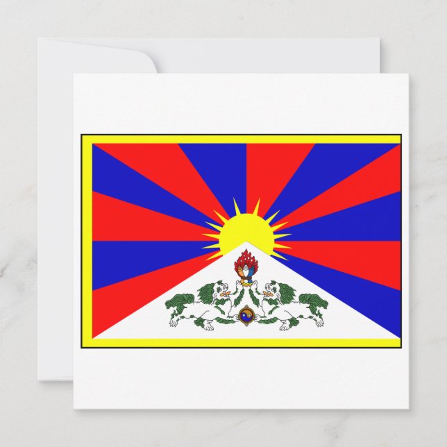 Convite Bandeira de Tibet (Frente)