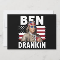 Bandeira Divertida Vintage do 4 de Julho Ben Beben