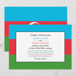 Convite Bandeira do Azerbaijão, Bandeira do Casamento Azer