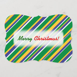 Convite Bandeira do Brasil inspira padrão de stripes color