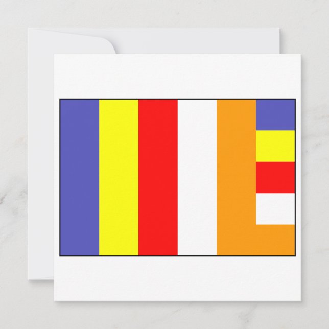 Convite Bandeira do budismo (Frente)