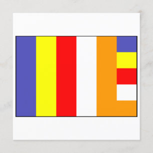 Convite Bandeira do budismo
