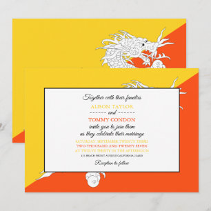 Convite Bandeira do Butão, Bandeira do Casamento do Butão