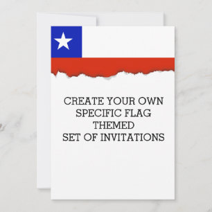 Convite Bandeira do Chile
