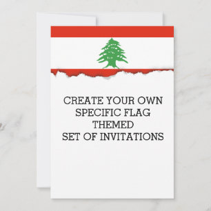 Convite Bandeira do Líbano