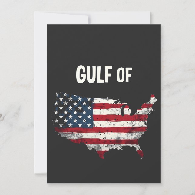 Convite Bandeira do Mapa Americano Funny Trump USA (Frente)