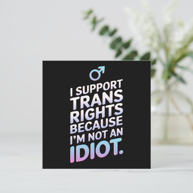 Convite Bandeira do Orgulho Trans Aliado de Suporte  (Em pé/Frente)