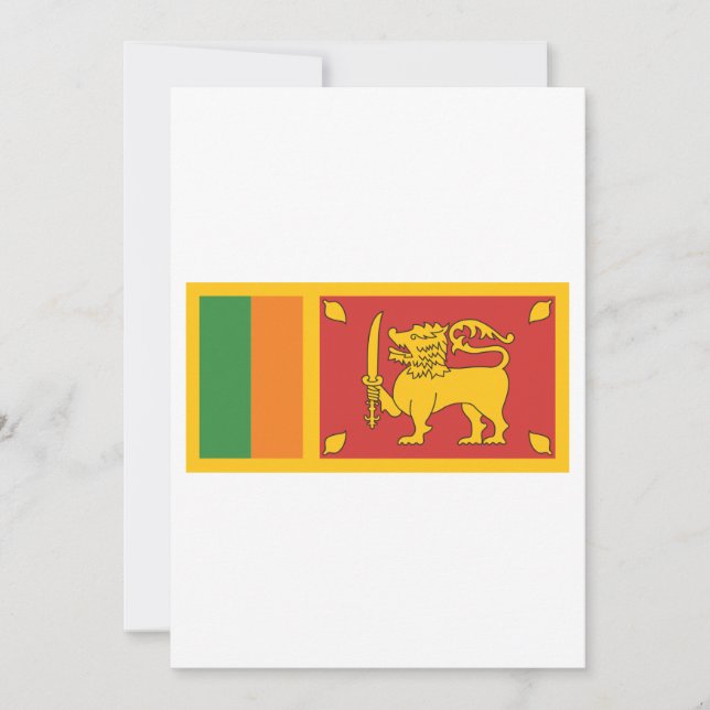 Convite Bandeira do Sri Lanka (Frente)
