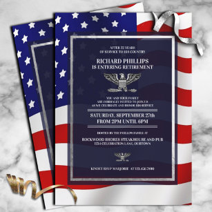 Convite Bandeira dos EUA/Festa Militar de Reforma da Águia